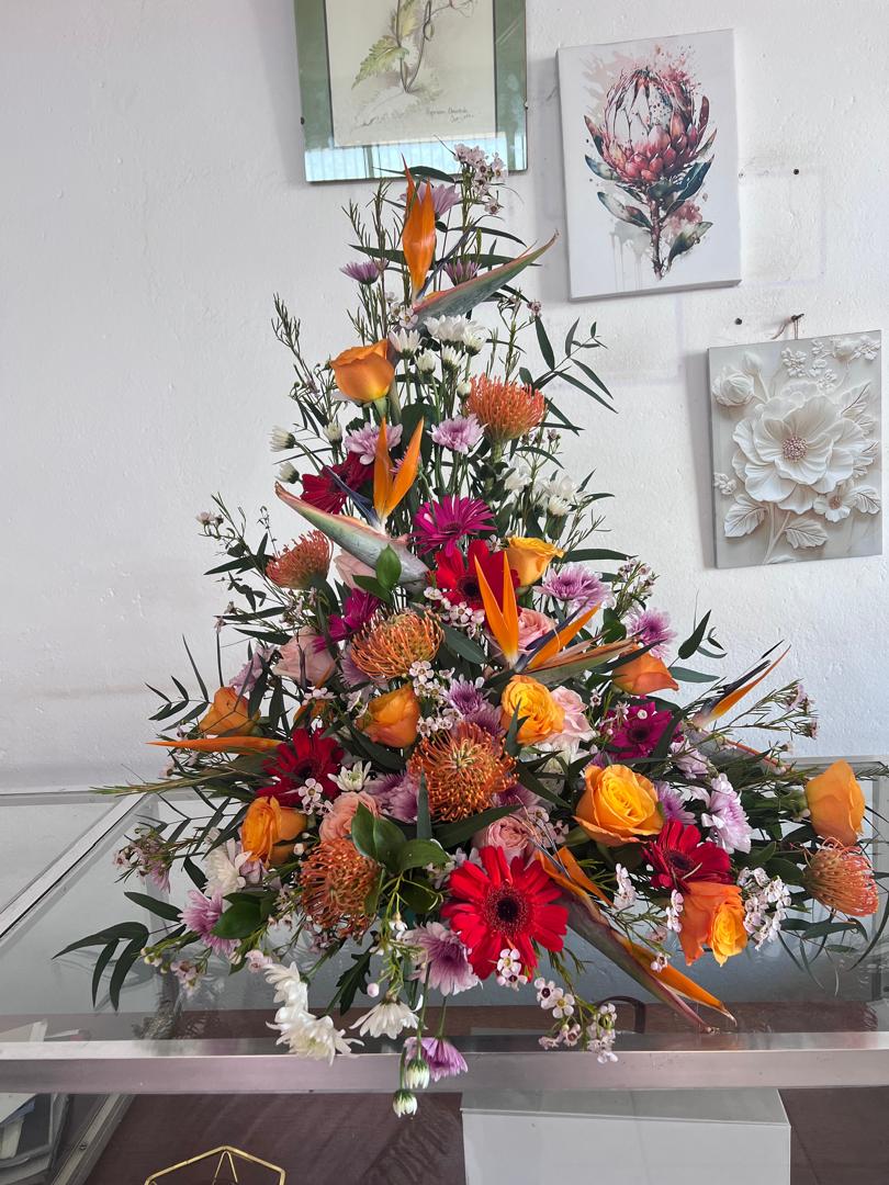 Vibrant Sunset Bloom Floral Arrangement